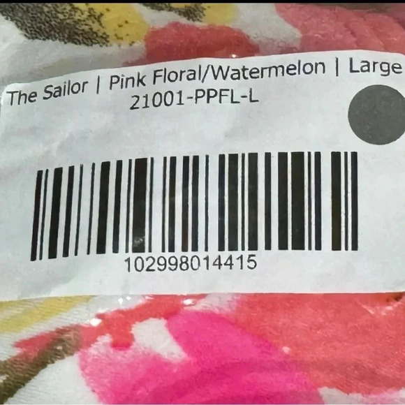New CORAL REEF The Sailor Bathing Suit Size Large Pink Floral One Piece - Picture 10 of 11
